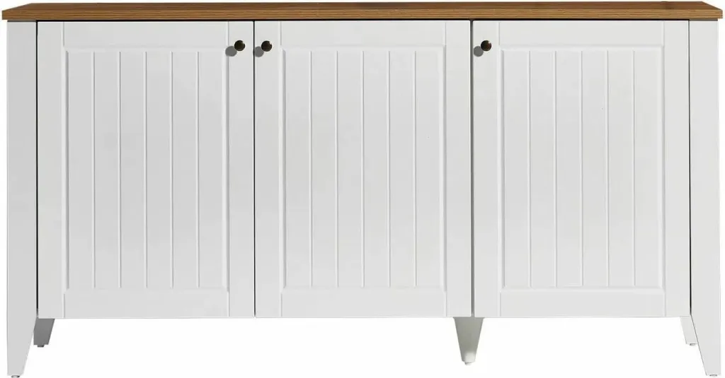 Konsol Skye Decor, Tuval 067, ngjyrë lis dhe e bardhë, 150x76x39cm - 4