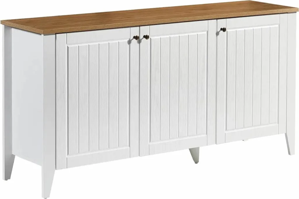 Konsol Skye Decor, Tuval 067, ngjyrë lis dhe e bardhë, 150x76x39cm - 7
