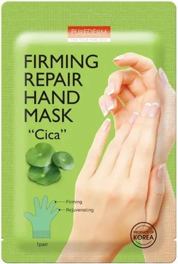 Maskë për duar për femra Purederm Firming Repair Hand Mask Cica, 1 palë