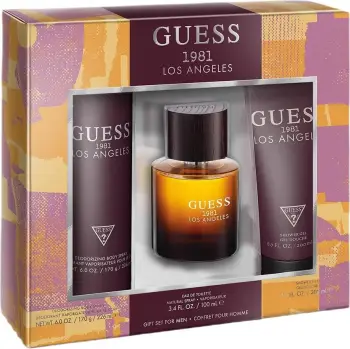 Set Eau de Toilette për meshkuj Guess 1981 Los Angeles, 100ml + shower gel 200ml + deodorant 226ml