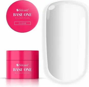 Xhel ndërtues për thonj Silcare Base One Clear për femra, 50g