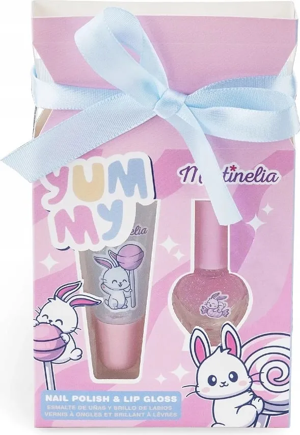 Set llak për thonj & lip gloss Martinelia Yummy për vajza, 2 copë - 1