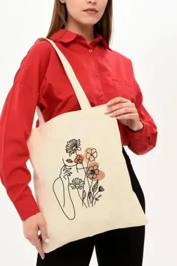 Çantë tote Zoozie Bags, krem, 0872