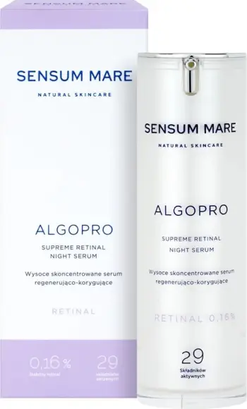 Serum rigjenerues dhe korrigjues për fytyrë Sensum Mare Algopro për femra 0.16% Retinal, 30ml