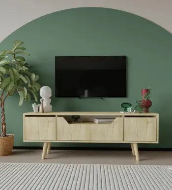 Komodë për TV Skye Decor, Roma 150, ngjyrë lisi Sapphire Oak