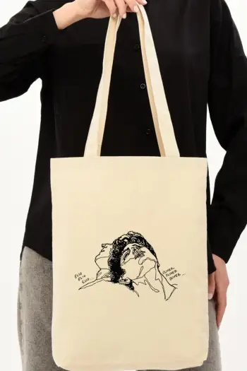 Çantë tote Zoozie Bags, krem, 35x40x8cm