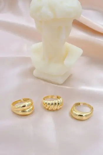 Unazë e artë, e rregullueshme, me gur zirkoni, Jumeon, Aurra3Lübombe