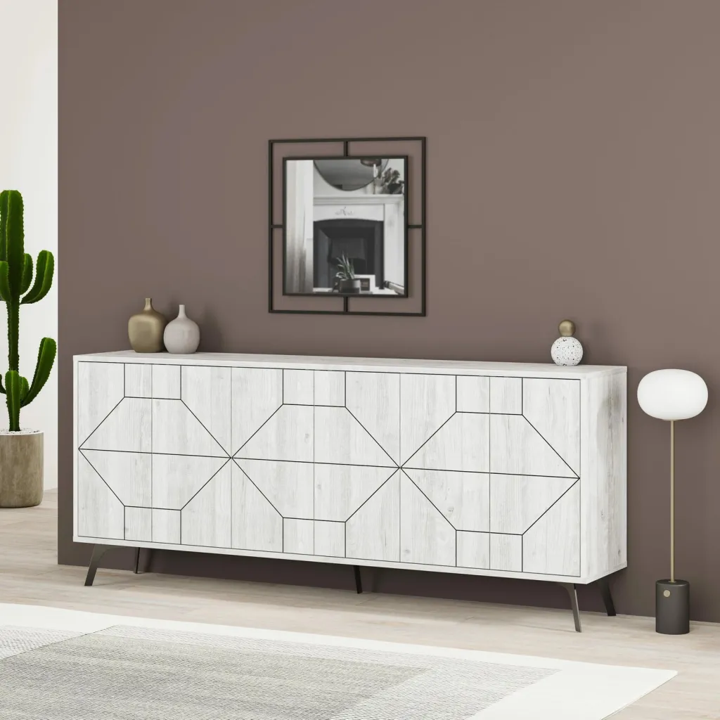 Konsol Skye Decor, Dune 183 - E bardhë antike - 2