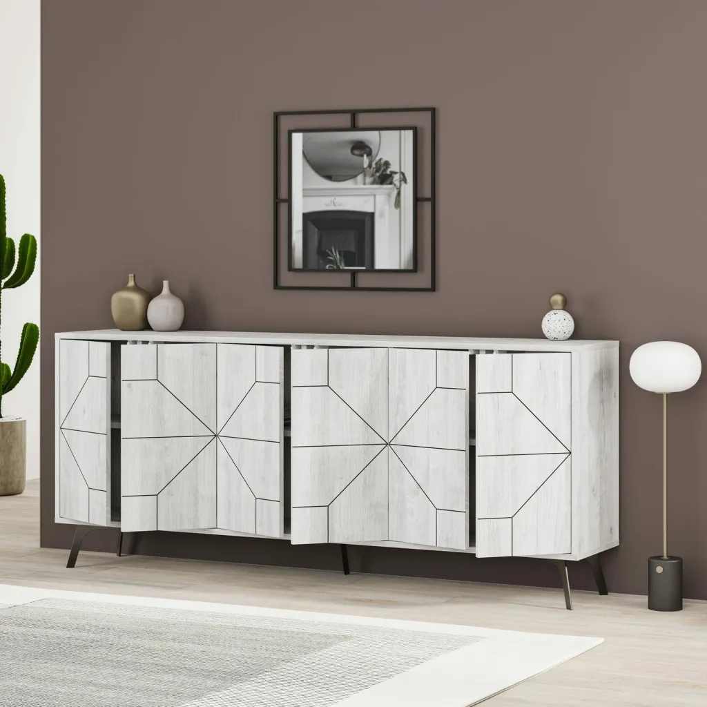 Konsol Skye Decor, Dune 183 - E bardhë antike - 3