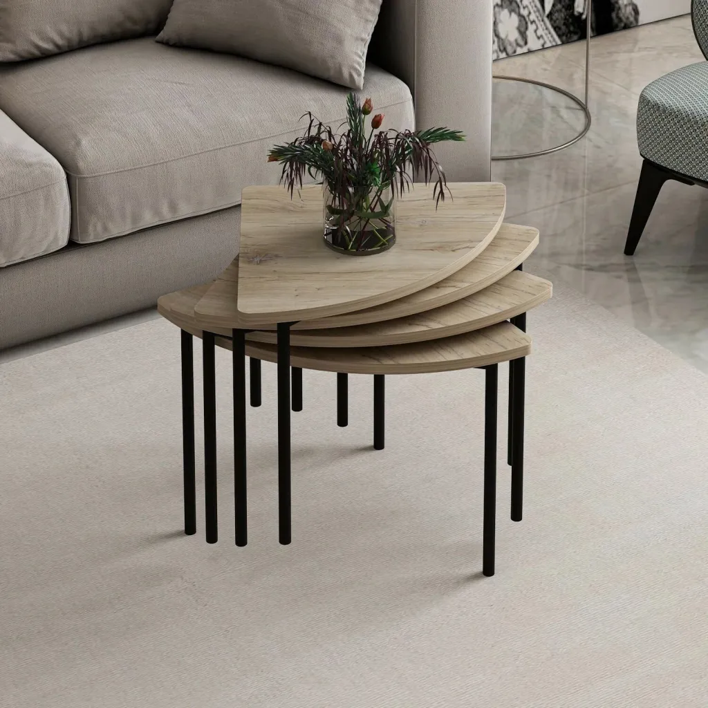 Tavolinë kafeje Skye Decor, Emma - 8922, ngjyrë arre - 3