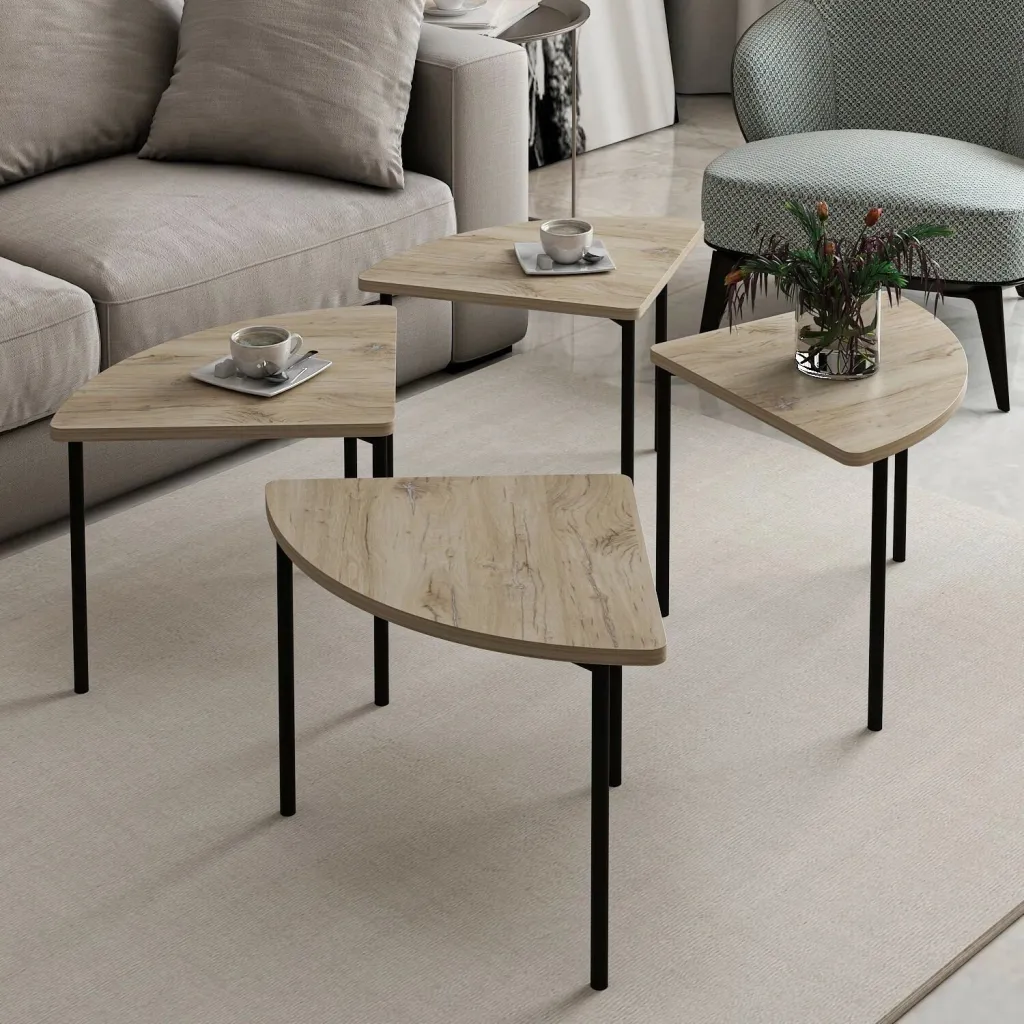 Tavolinë kafeje Skye Decor, Emma - 8922, ngjyrë arre - 4