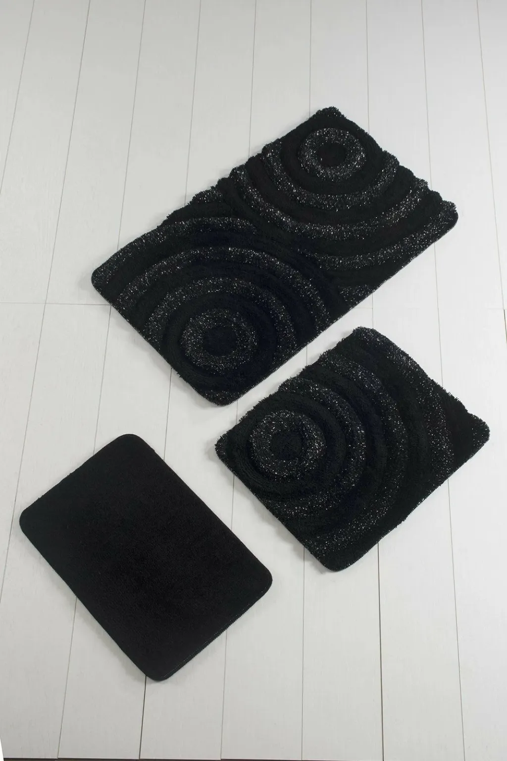 Set tapetash për banjo, akrilik, ngjyrë e zezë, 3 copë, Mijölnir, Wave - 2