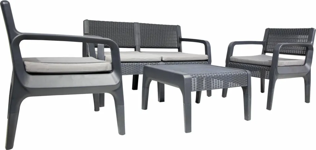 Set lounge për kopsht Skye Decor, latte double, antracit - 2
