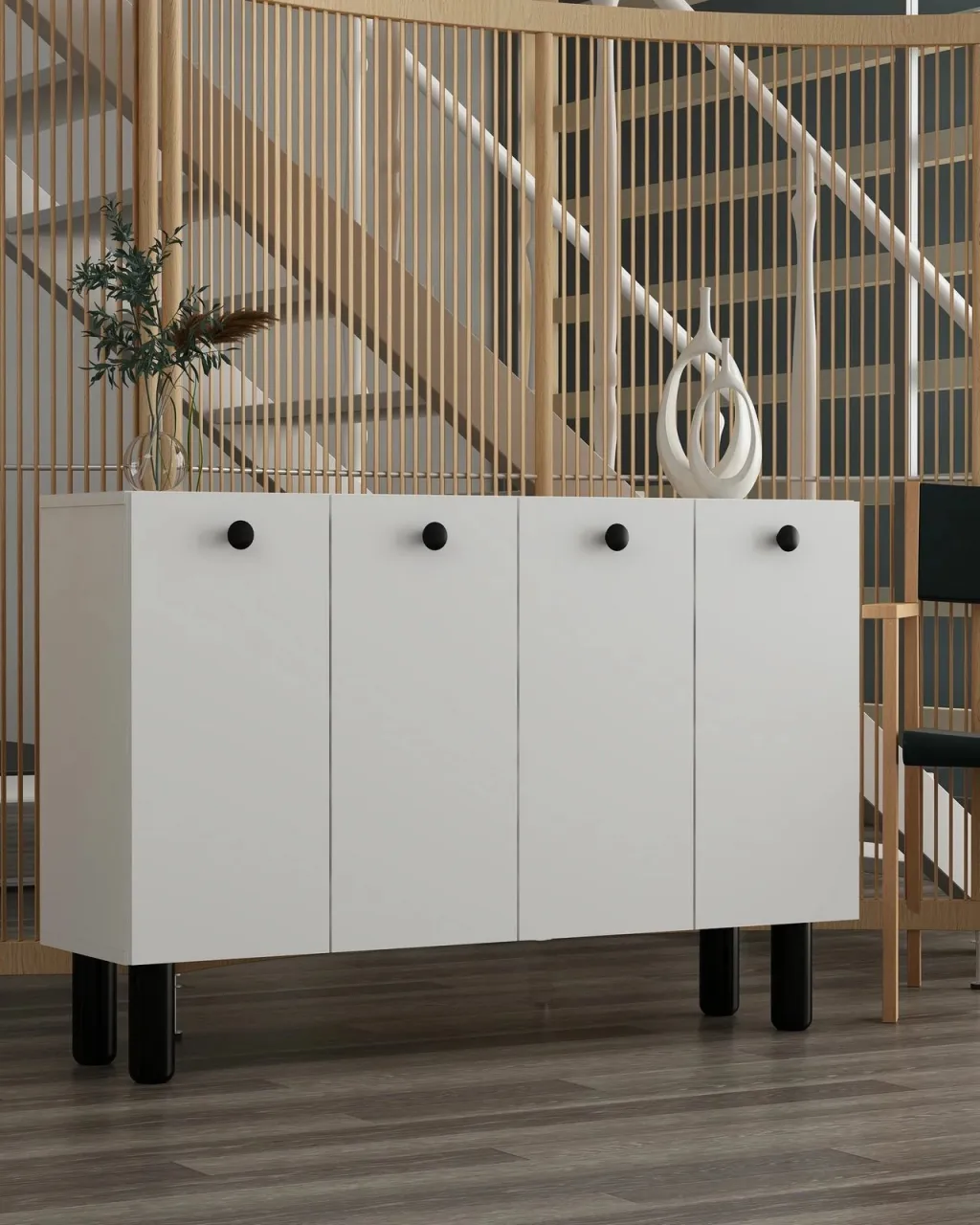Konsol Skye Decor Ilay Bohem, e bardhë, e zezë - 2