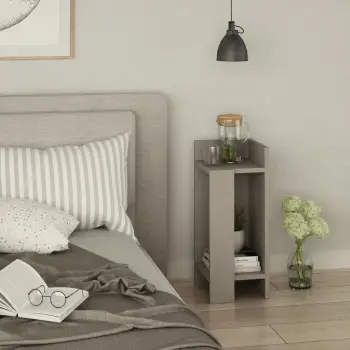 Komodinë anësore Elos, ngjyrë mocha e çelët, Skye Decor, e djathtë
