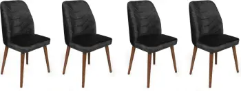 Set karrigesh (4 copë), Skye Decor, Dallas-557 V4, anthracite dhe kafe