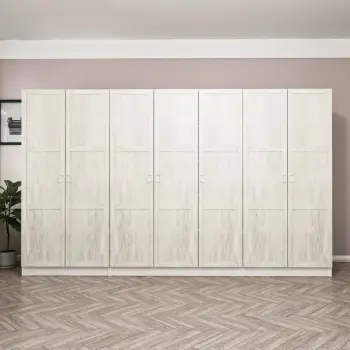 Dollap i madh për rroba, ngjyrë e bardhë, Skye Decor, Kale Country, 2453