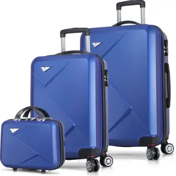 Set valixhesh (3 copë), Zoozie Bags, 1451, ngjyrë kaltër