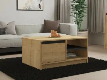 Tavolinë kafeje Skye Decor, ngjyrë safir, lis, antracit