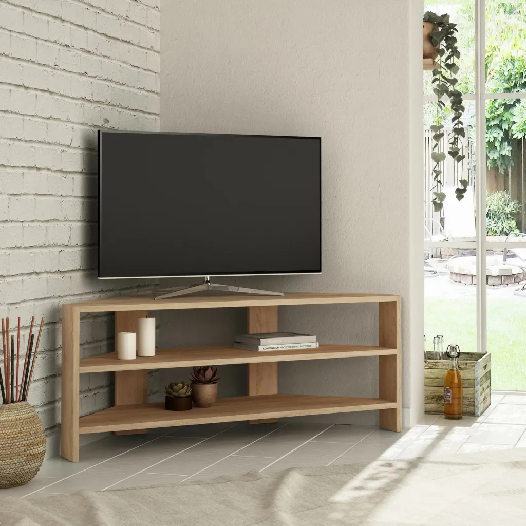 Komodë për TV këndore, ngjyrë lisi, Skye Decor, Thales - 1