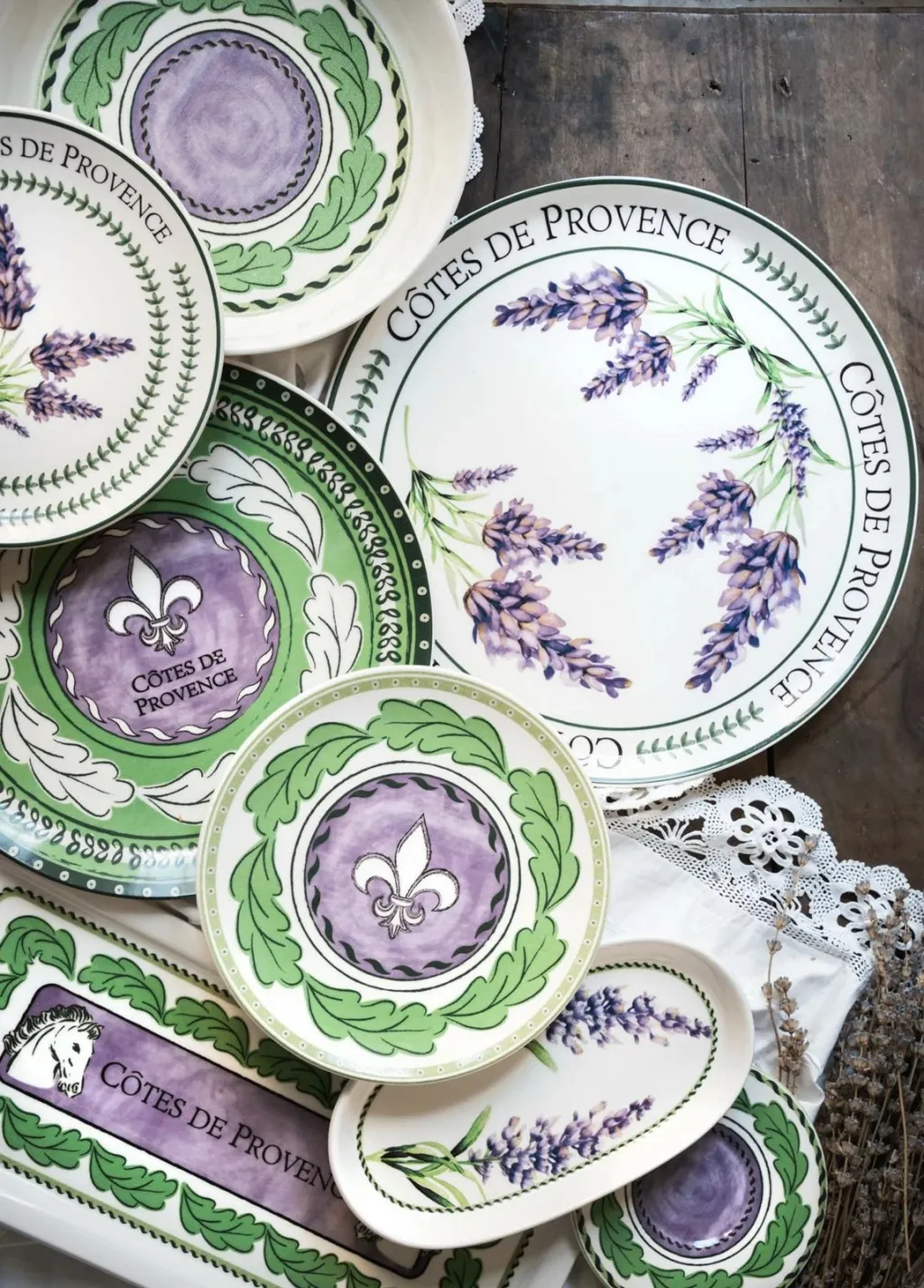 Set pjatash ëmbëlsirash qeramike (6 copë), Hermia, PRC0002 - 4