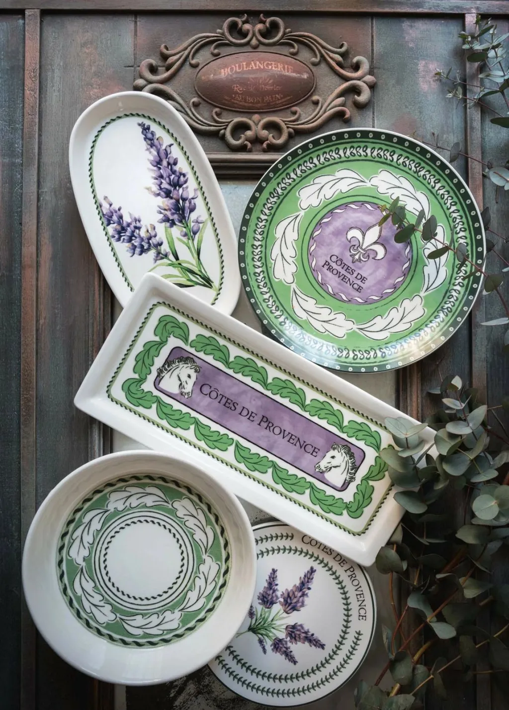 Set pjatash ëmbëlsirash qeramike (6 copë), Hermia, PRC0002 - 5