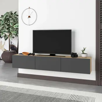 Komodë TV Skye Decor Francy 180, ngjyrë lis safir, antracit