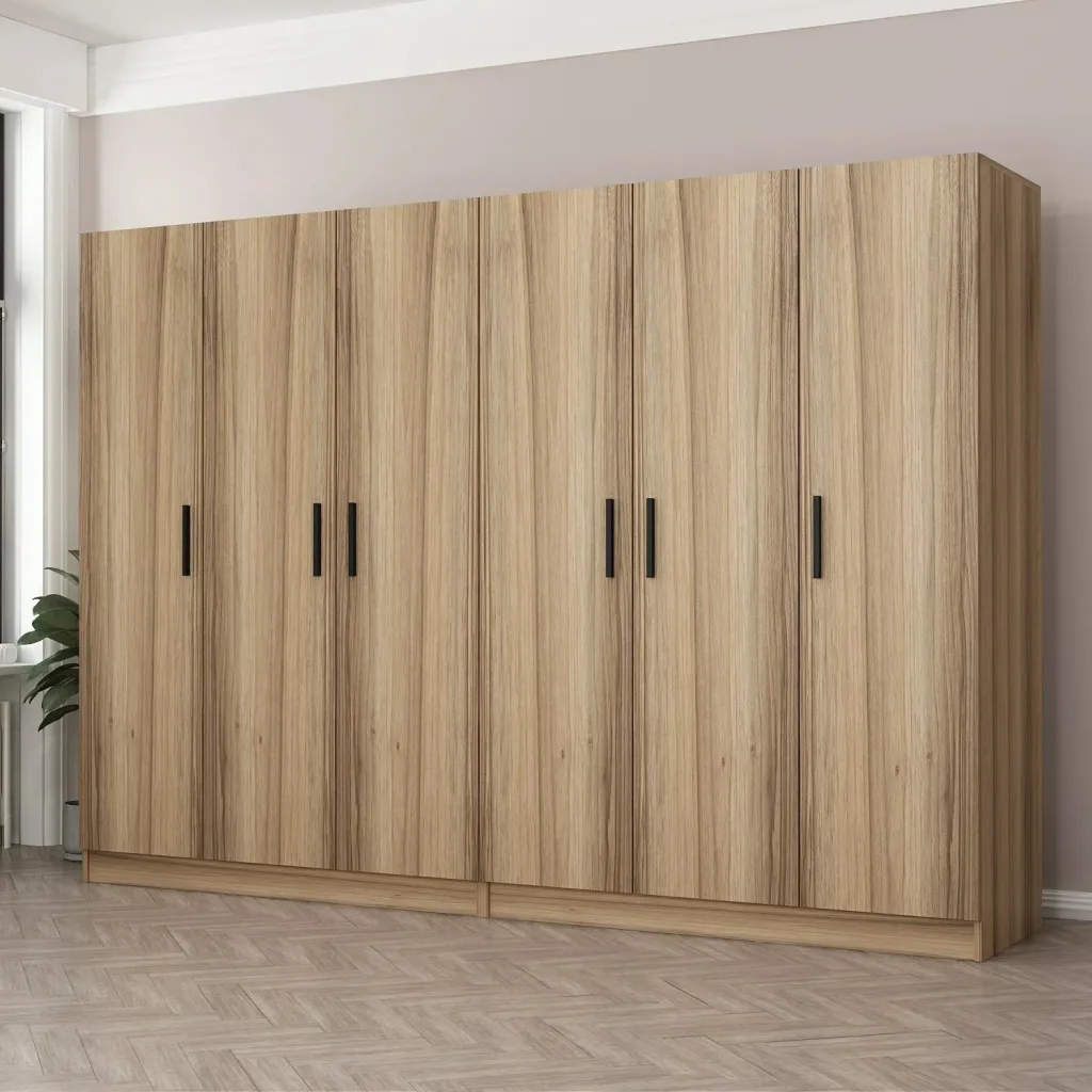 Dollap garderobe Skye Decor, ngjyrë dore, 270x190x52cm - 1