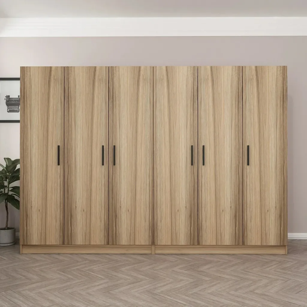 Dollap garderobe Skye Decor, ngjyrë dore, 270x190x52cm - 2