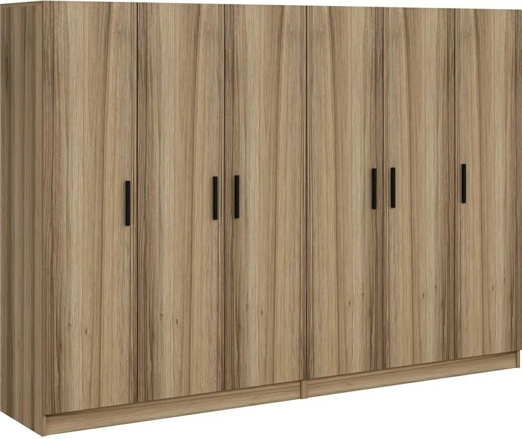 Dollap garderobe Skye Decor, ngjyrë dore, 270x190x52cm - 7