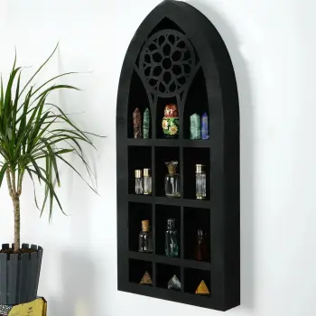 Organizues muri prej druri, ngjyrë e zezë, Skye Decor, Meh207-Xl