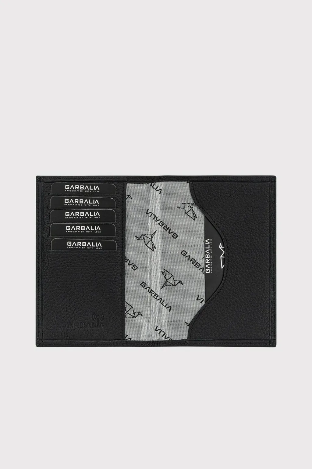 Portofol unisex, lëkurë e zezë, Zoozie Bags - 3
