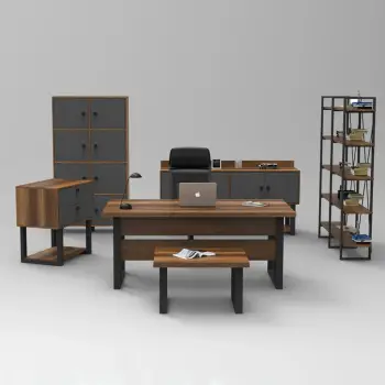 Set mobiljesh për zyre, ngjyrë barok, Skye Decor, Mn12-Ba
