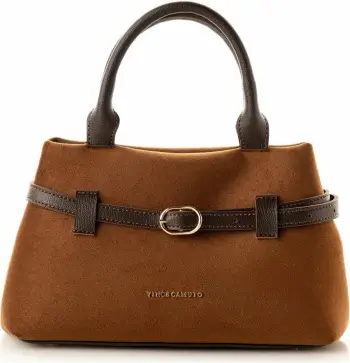 Çantë tote Vince Camuto, Vittoria Mini, kamosh kafe