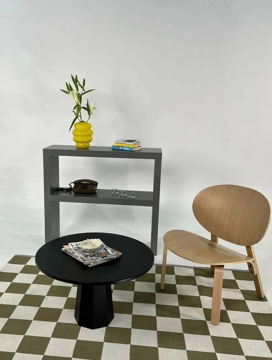 Tavolinë kafeje Skye Decor, Lilyum 42, e zezë - 2