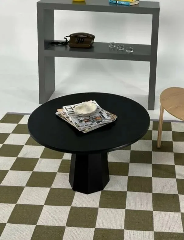 Tavolinë kafeje Skye Decor, Lilyum 42, e zezë - 4