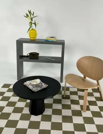 Tavolinë kafeje Skye Decor, Lilyum 42, e zezë