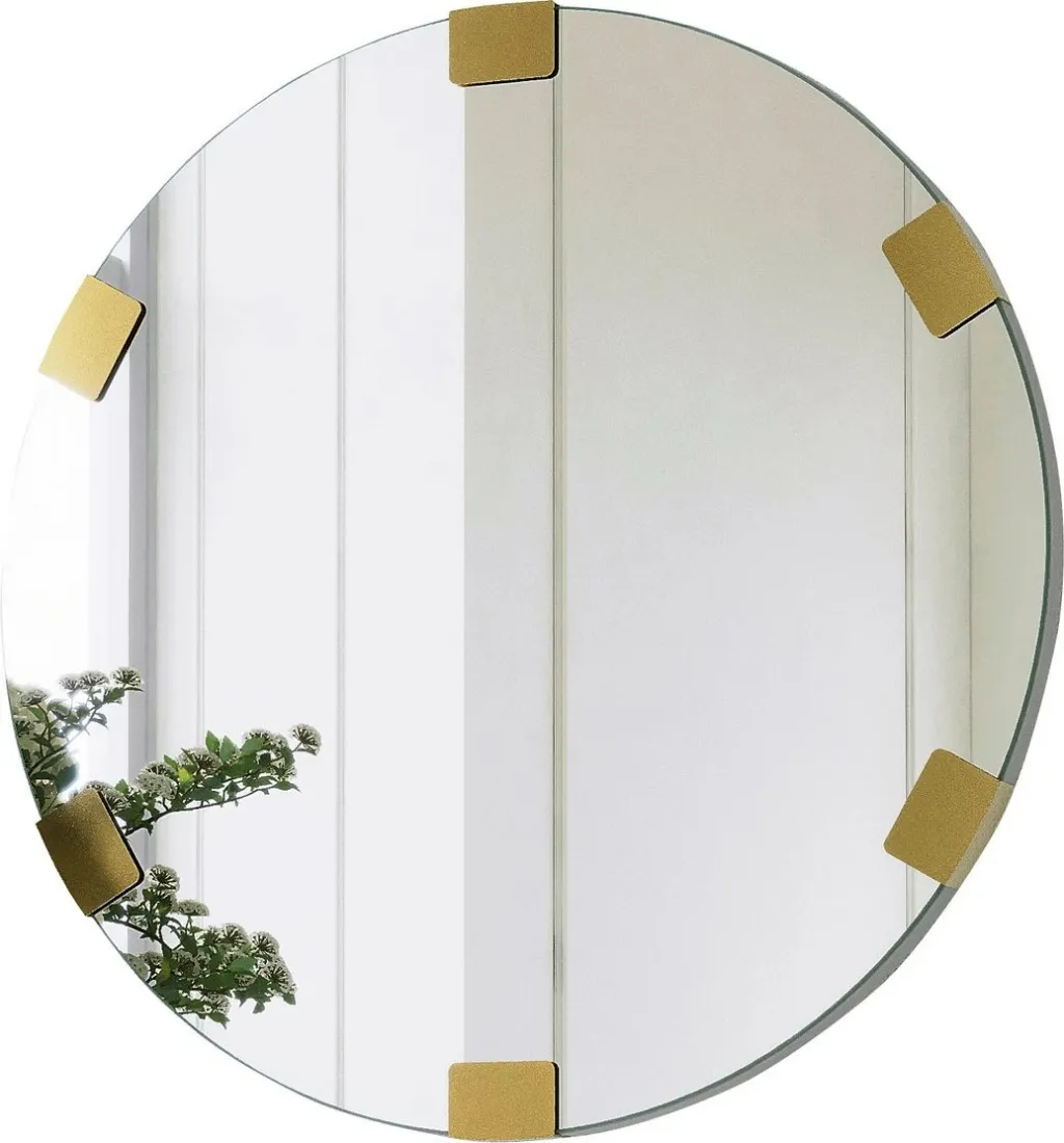 Pasqyrë dekorative, ngjyrë ari, Skye Decor, Chakra Mirror - 3