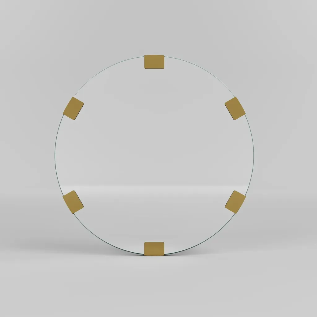 Pasqyrë dekorative, ngjyrë ari, Skye Decor, Chakra Mirror - 6