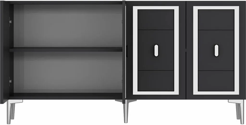 Konsolë Skye Decor, Orion, anthracite, argjend - 6