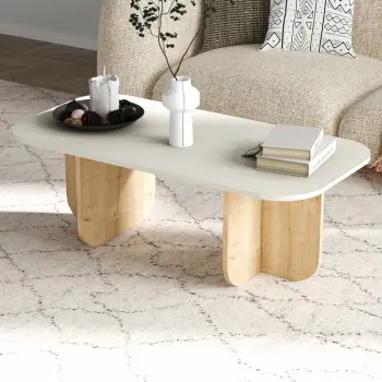 Tavolinë kafeje, Sandstone dhe Sapphire Oak, Skye Decor, Becaj