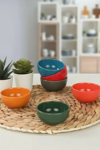 Set tasash qeramike (6 copë), shumëngjyrëshe, Hermia Concept, ST101606F16XA000000MAZ1000