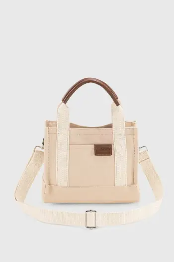 Çantë tote krem Zoozie Bags, 232 v2