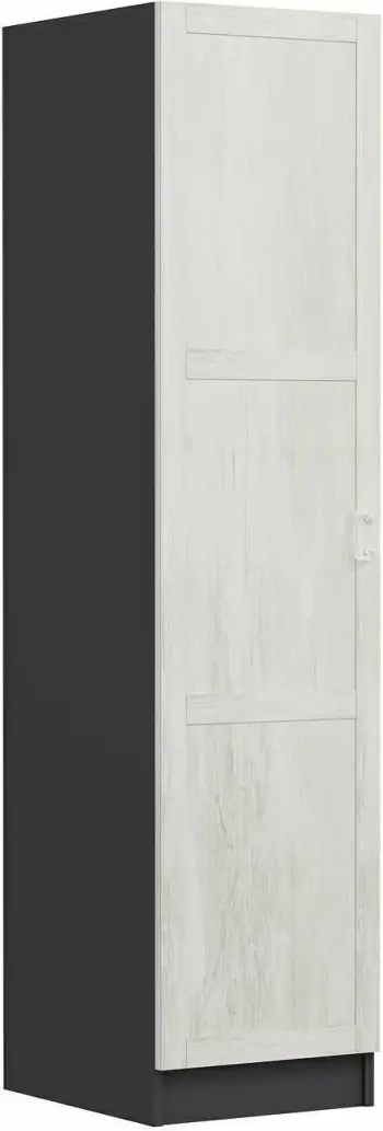 Dollap Skye Decor, Minar Kale - 8736, i bardhë dhe antracit, me rafte