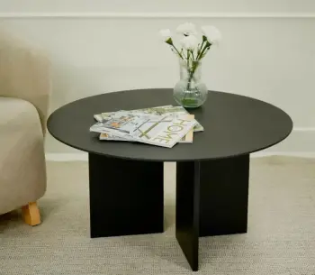 Tavolinë kafeje Skye Decor, Leo 42, e zezë