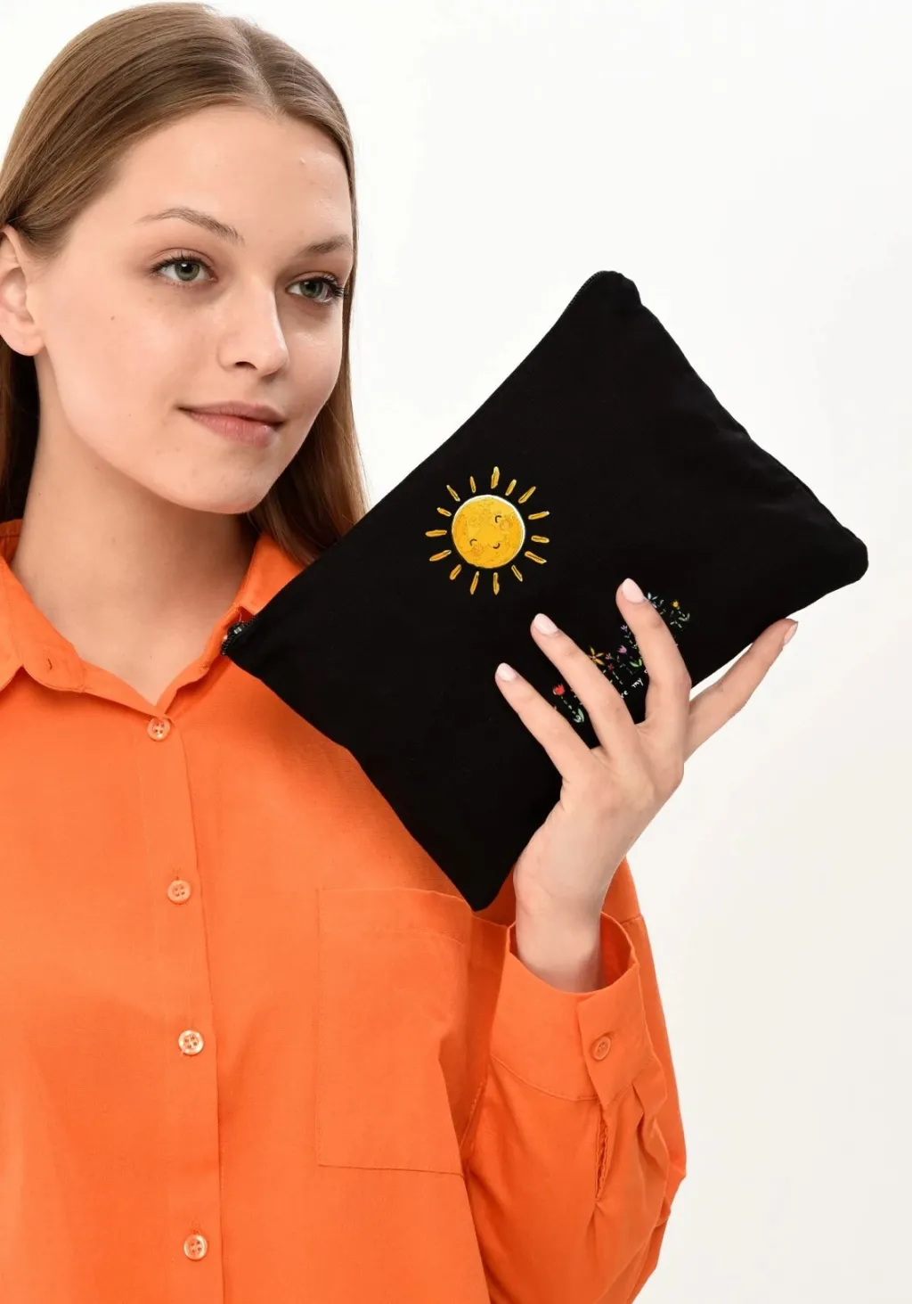 Qese për make-up, ngjyrë e zezë, Zoozie Bags, 25x18cm - 8