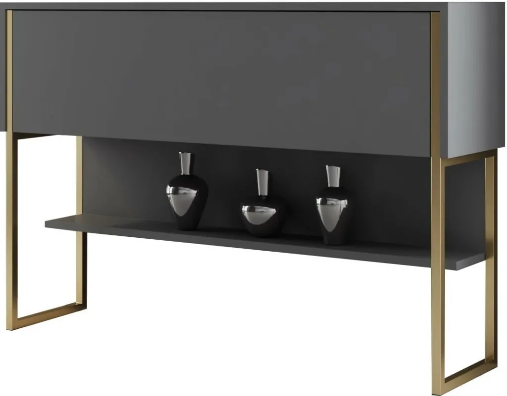 Komodë Skye Decor, ngjyrë ari dhe antracit, Luxe - 7