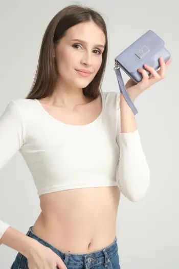 Portofol për gra, ngjyrë baby blue, Zoozie Bags