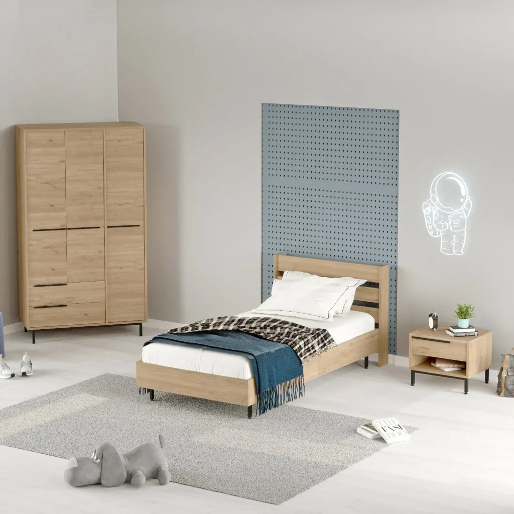 Set dhome rinore Skye Decor, ngjyrë lisi, ON23-S - 2