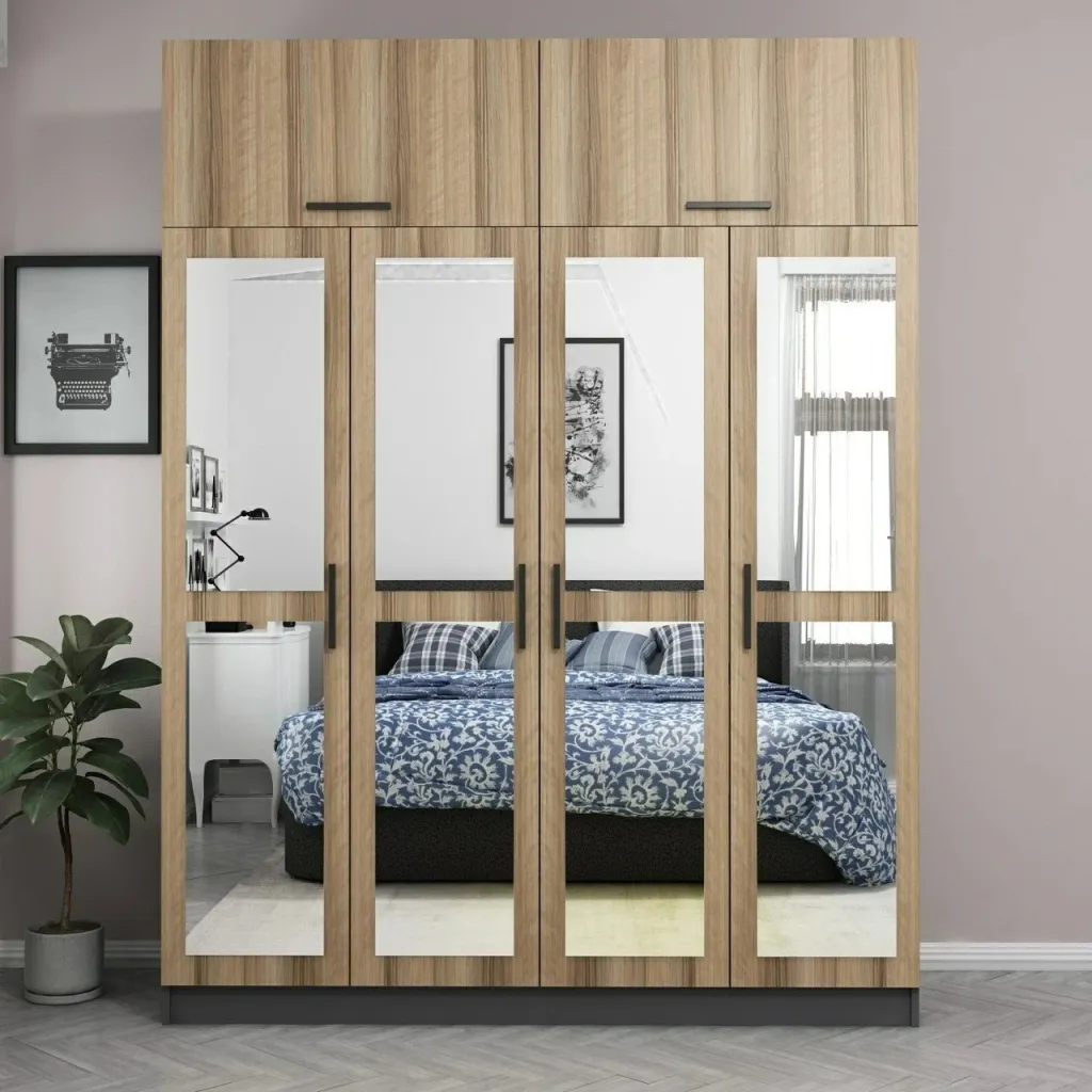 Dollap garderobe, ngjyrë dore, Skye Decor, 180x255x52 cm - 2